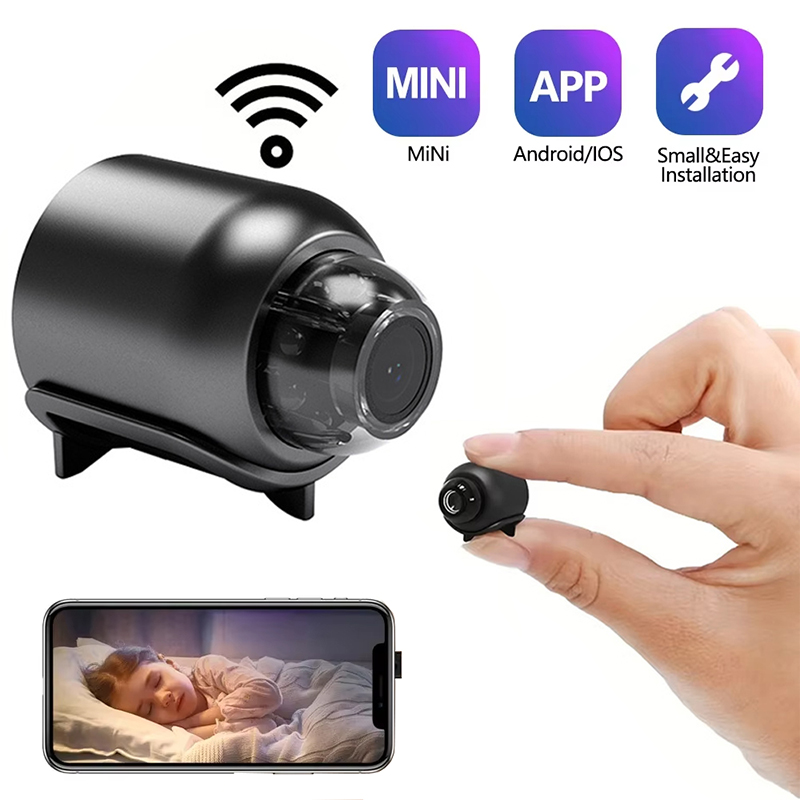 Home Cinema Wireless - Mini telecamera 1080P Full HD, monitor